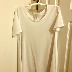 Plain White Lularoe Perfect Tee